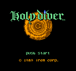 Holy Diver (Japan) Title Screen